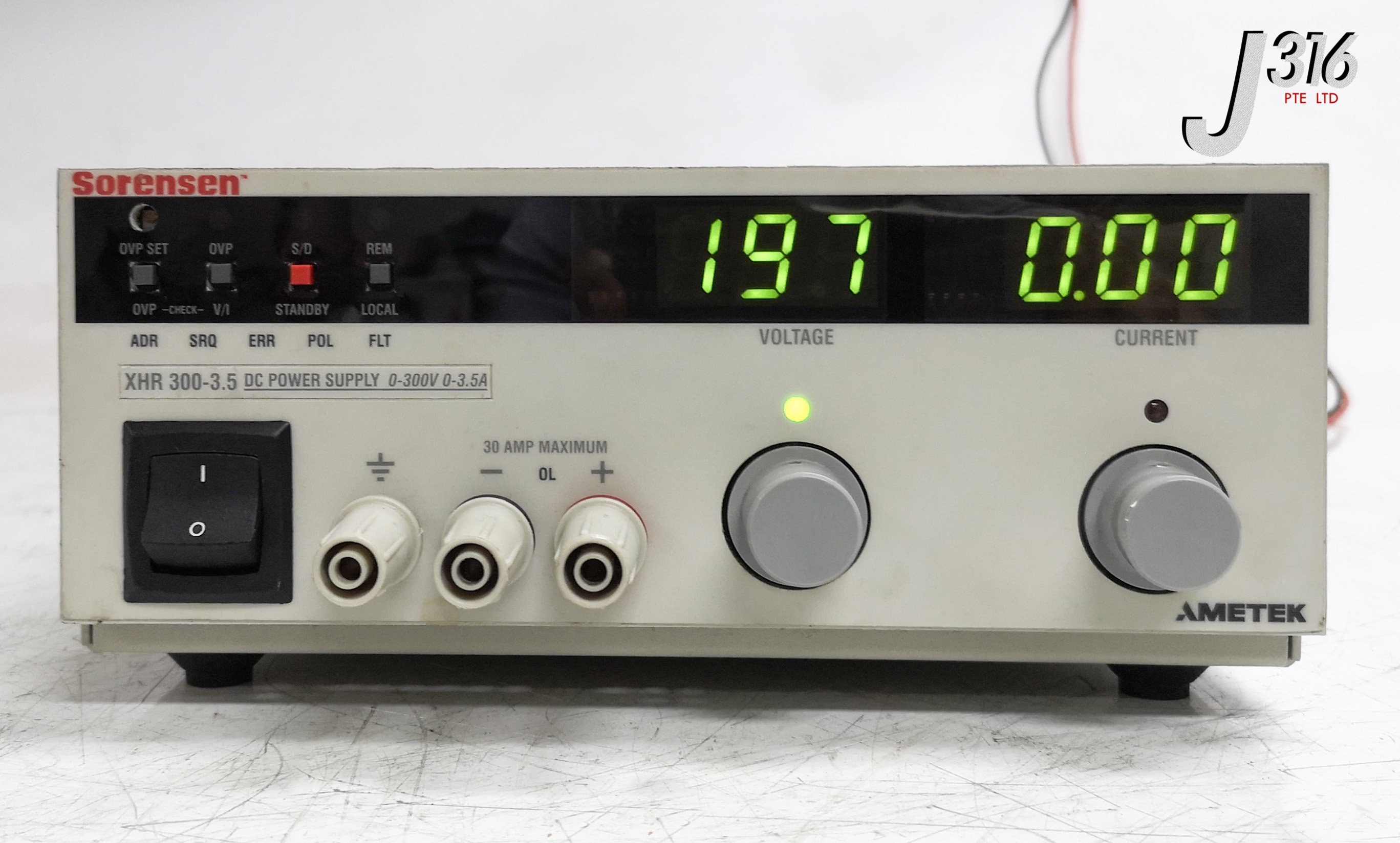 21601 AMETEK SORENSEN PROGRAMMABLE DC POWER SUPPLY 0 300V 0 3 5A 21601-ametek-sorensen-programmable-dc-power-supply-0-300v-0-3-5a
